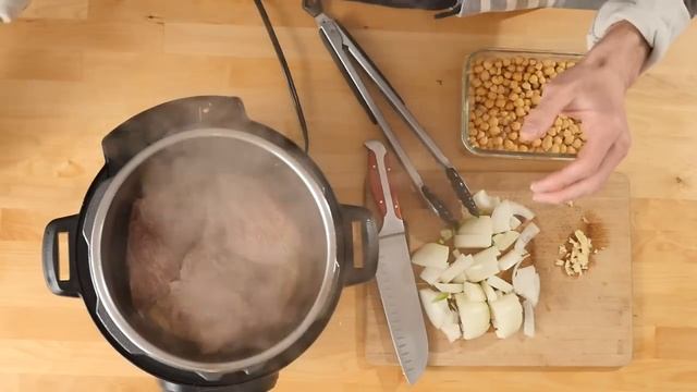 Суп из нута с мясом авторский рецепт