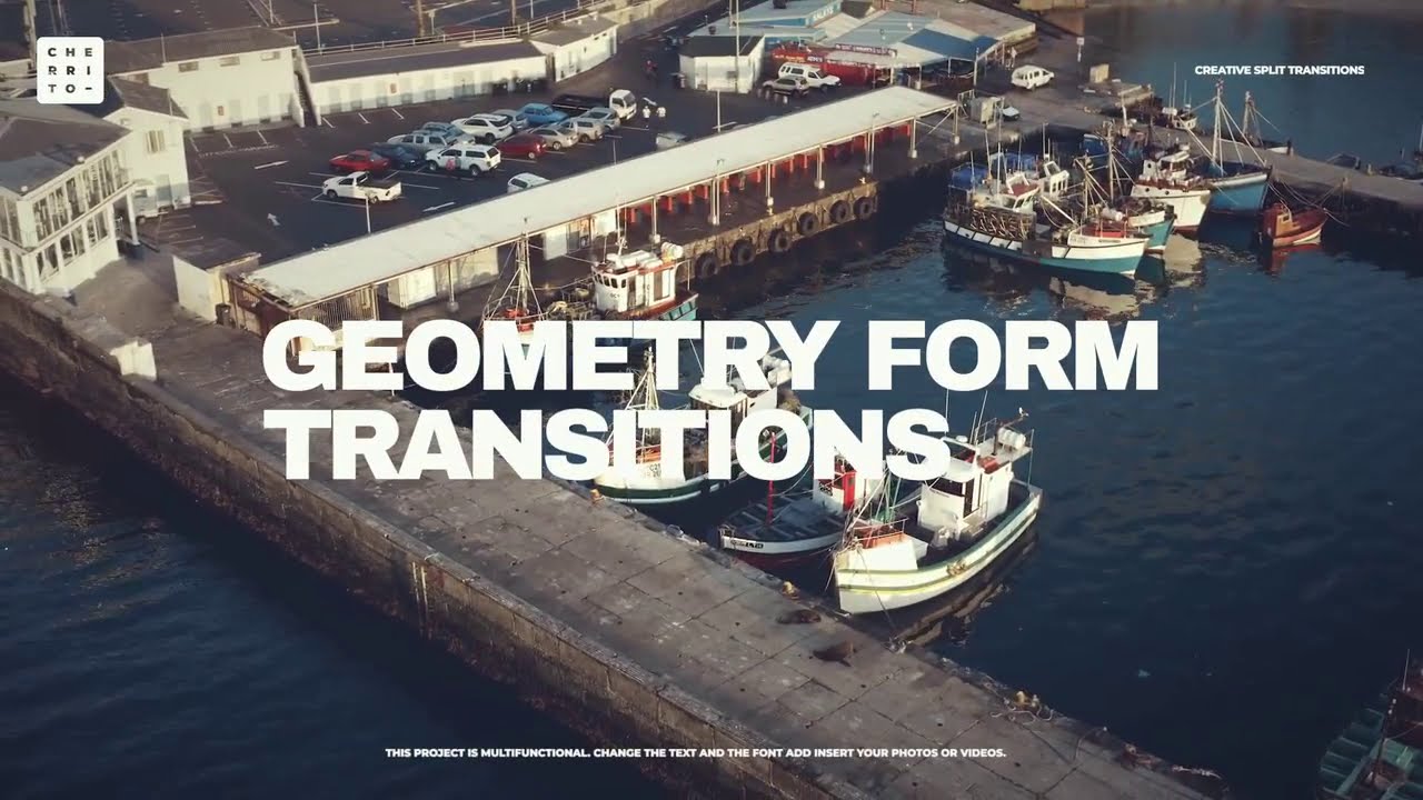 16 переходов геометрических форм для Adobe Premiere Pro CC 2018