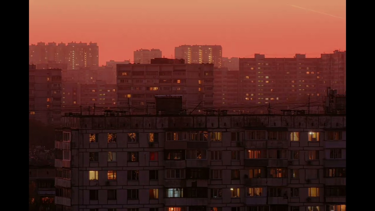 ASMR /Город в закате / City At Sunset #asmr #закат#зима#панельки#город#video