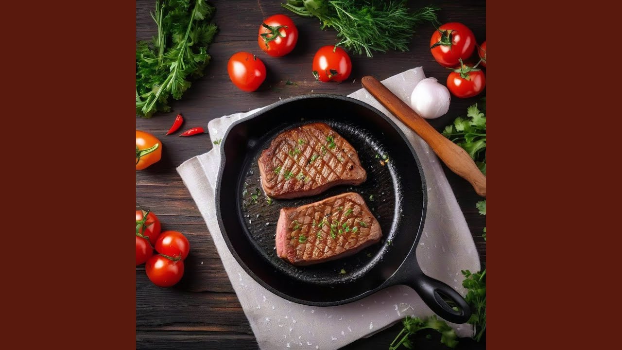 The Sound Of Frying Meat In A Frying Pan