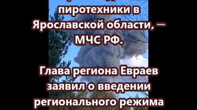 14 человек погибли в результате пожара на производстве пиротехники в Ярославской области