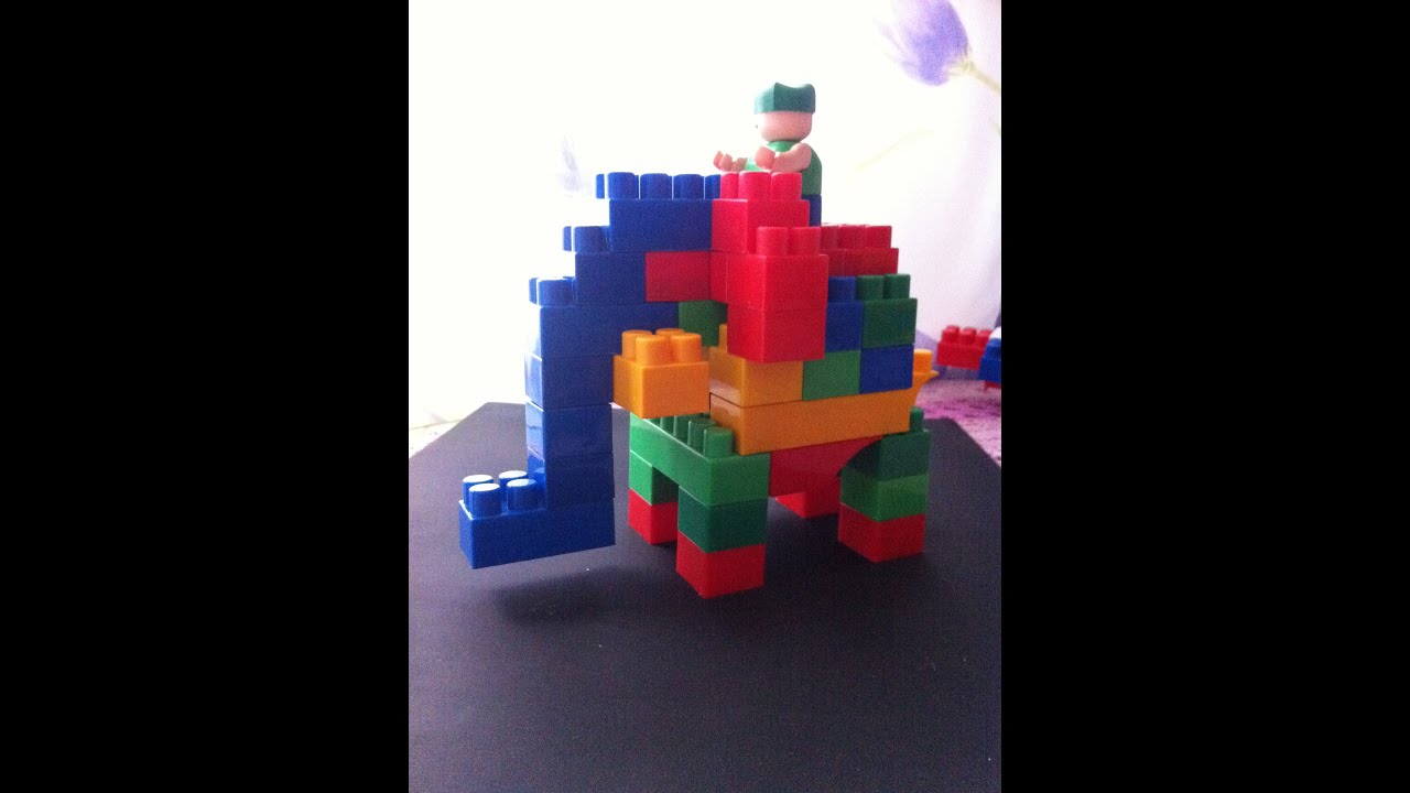 Собираем конструктор - Большой слон. Collect The Designer - A Big Elephant.