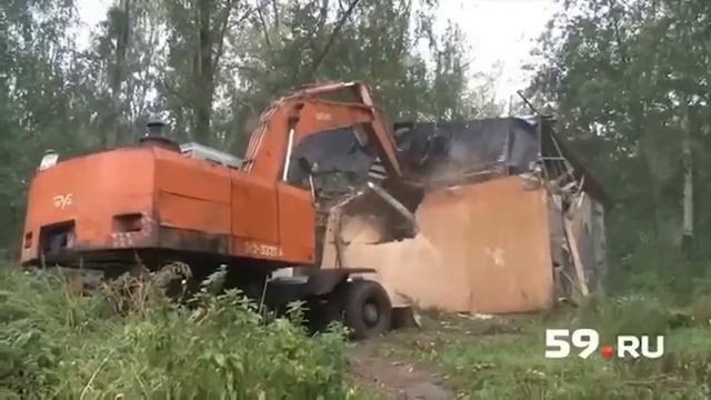Снос цыганских домов под рамштайн