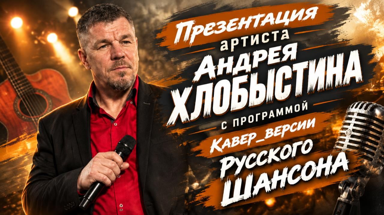 Презентация артиста Андрея Хлобыстина с программой  Кавер_версии Русского Шансона №1