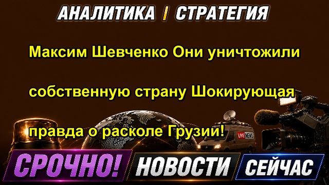 Максим Шевченко Они уничтожили собственную страну Шокирующая правда о расколе Грузии!