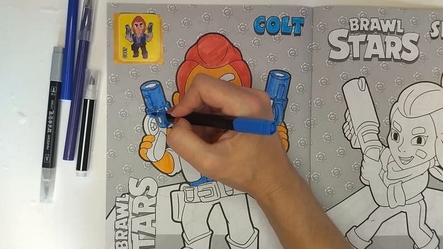 Colt Brawl Stars Coloring. Раскраска Кольт Бравл Старс | Kapelka