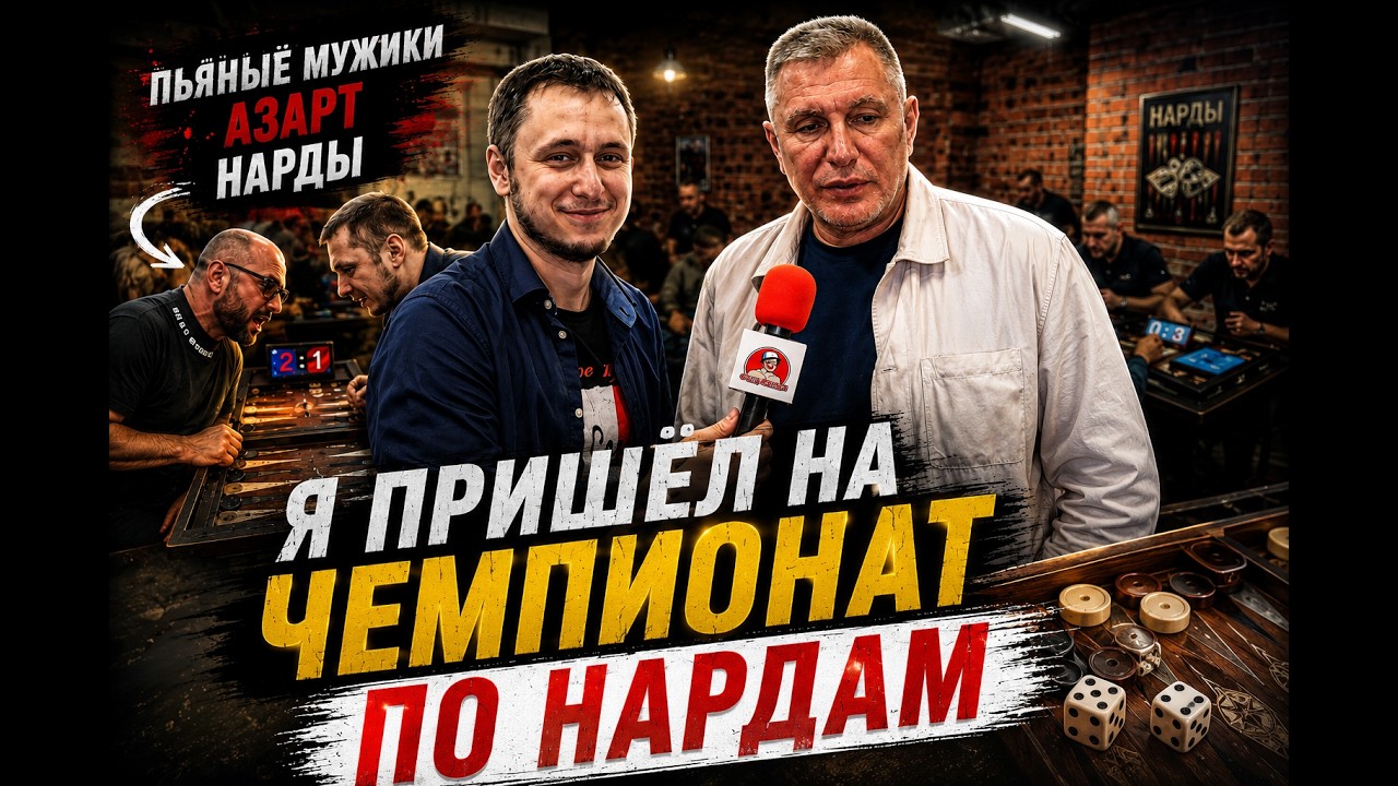 СМЕЯЛСЯ ДО СЛЁЗ | Я ВОРВАЛСЯ НА ЧЕМПИОНАТ ПО НАРДАМ | Красный микрофон №84
