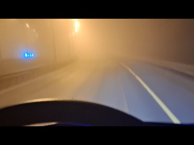 Туман, дорога, ночь