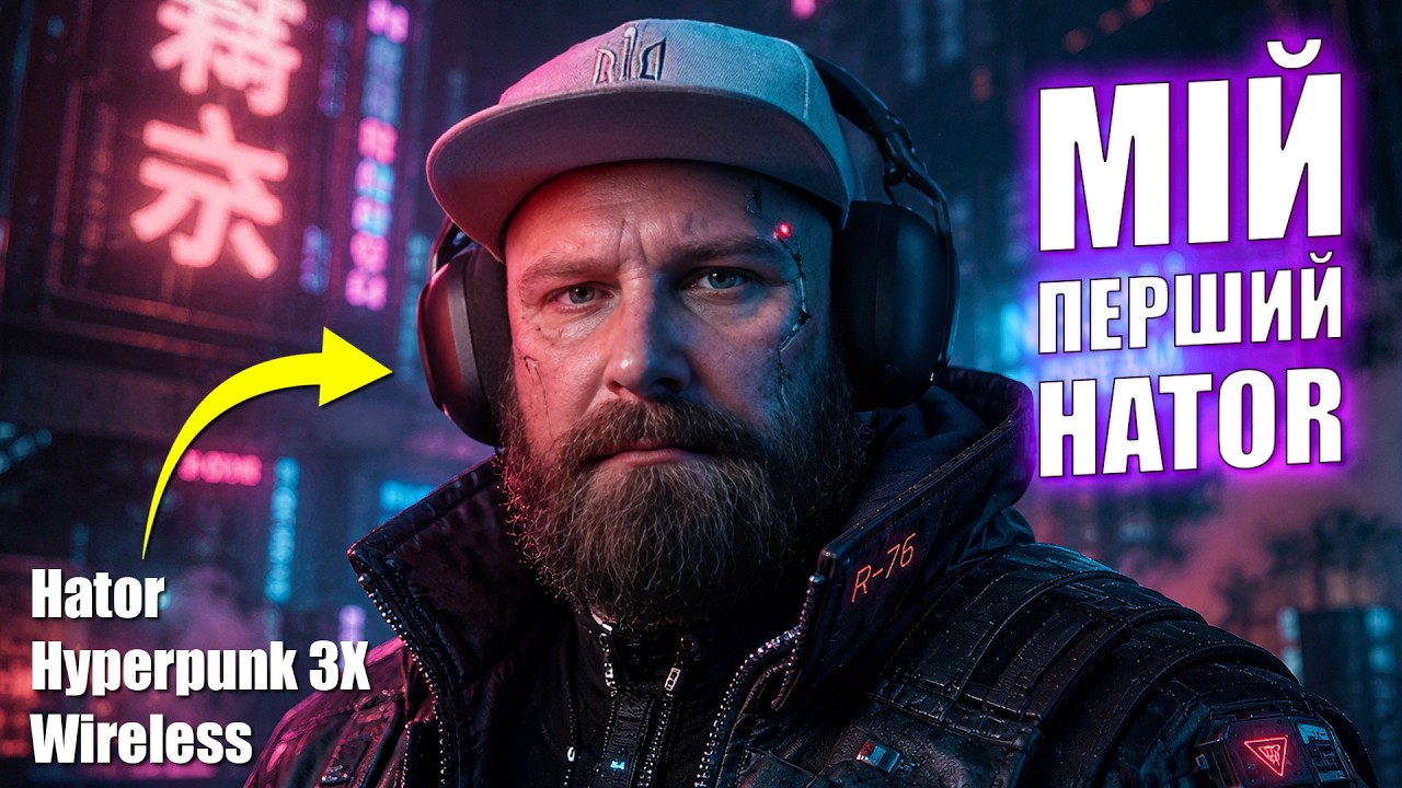 ЦЕ ВРАЖАЮЧЕ! Огляд навушників Hator Hyperpunk 3X 2026 Wireless Black