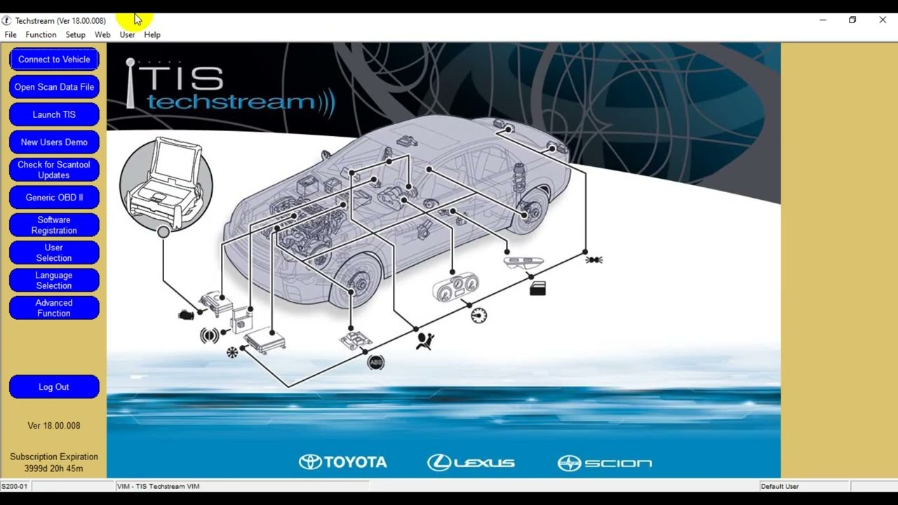 Установка TECHSTREAM Toyota все рынки открыты