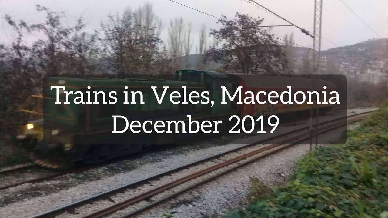 Trains In Veles, Macedonia, December 2019