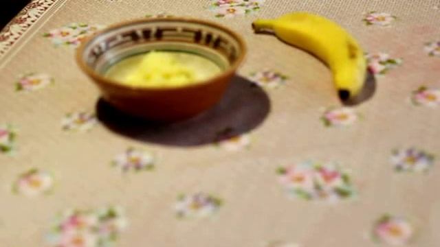 Диетическая овсяная каша с яблоком и бананом