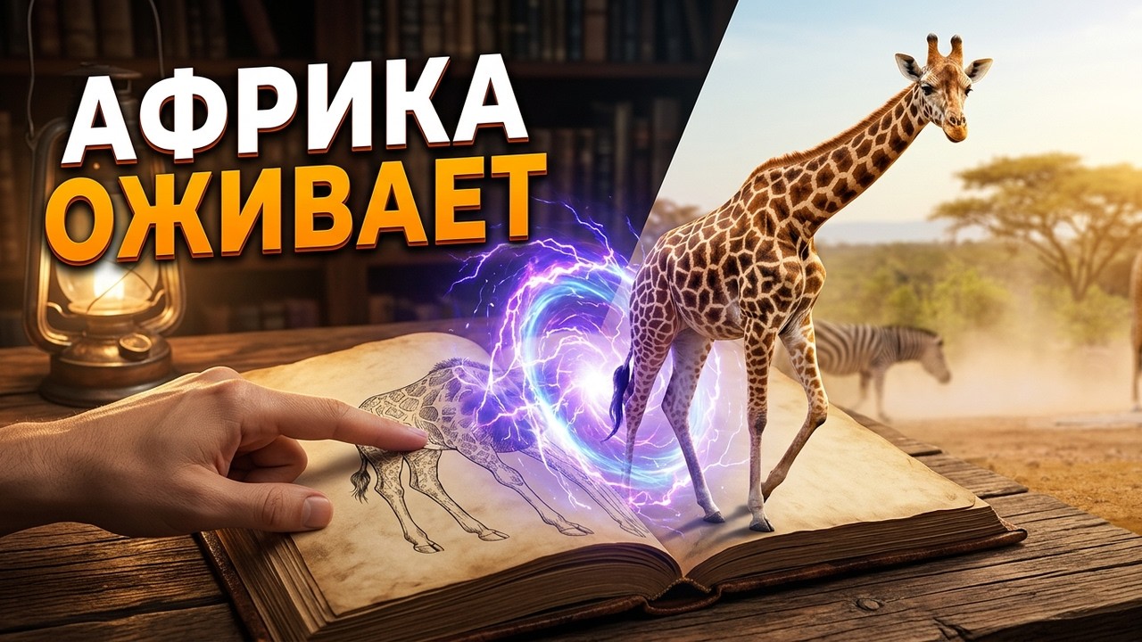 Кто как говорит? Жираф и Зебра в развивающем видео для детей