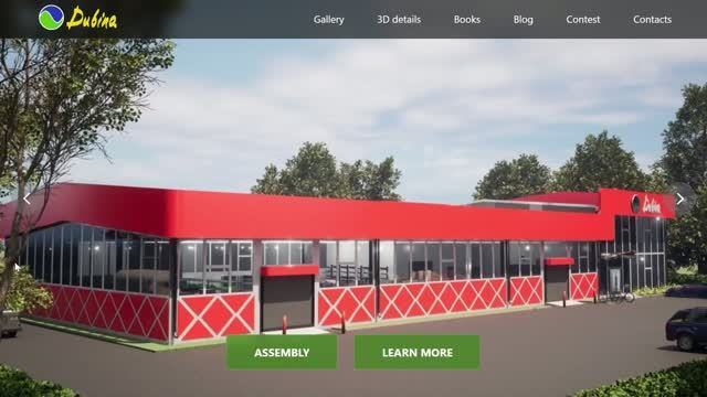 Установка фундамента Мини-завода в 3D-конструкторе Dubina