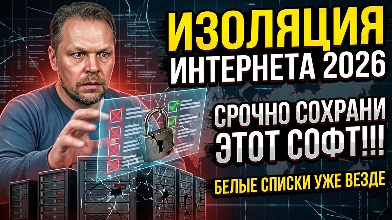 ОТКЛЮЧЕНИЕ ИНТЕРНЕТА 2026: Сохрани этот софт СРОЧНО!💾 Белые Cписки, когда будет блокировка VPN?