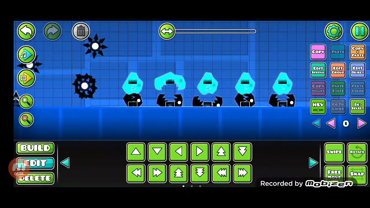 Как сделать задний фон в Geometry Dash