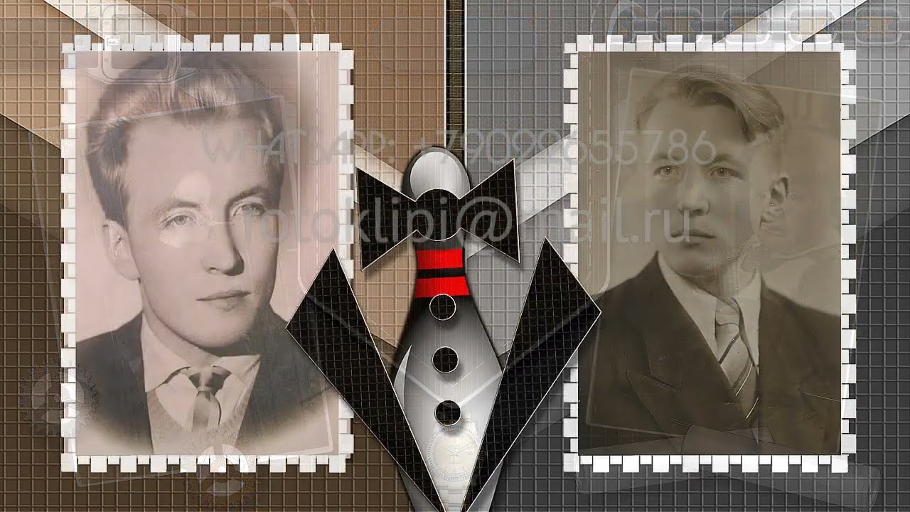 Папе на 85 лет, сделать красивый ролик из фотографий с музыкой