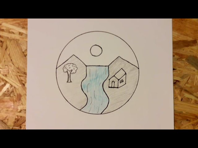How To Draw/Rasm Chizish/Расм чизиш/Сhiroylik Manzara