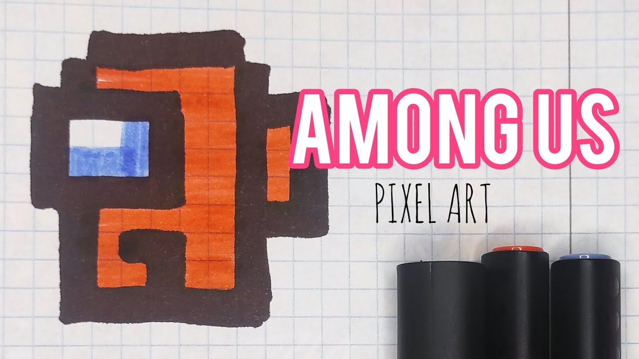 Among Us Pixel Art. Малювання по клітинках #amongus #pixelart #art #pixelarttutorial