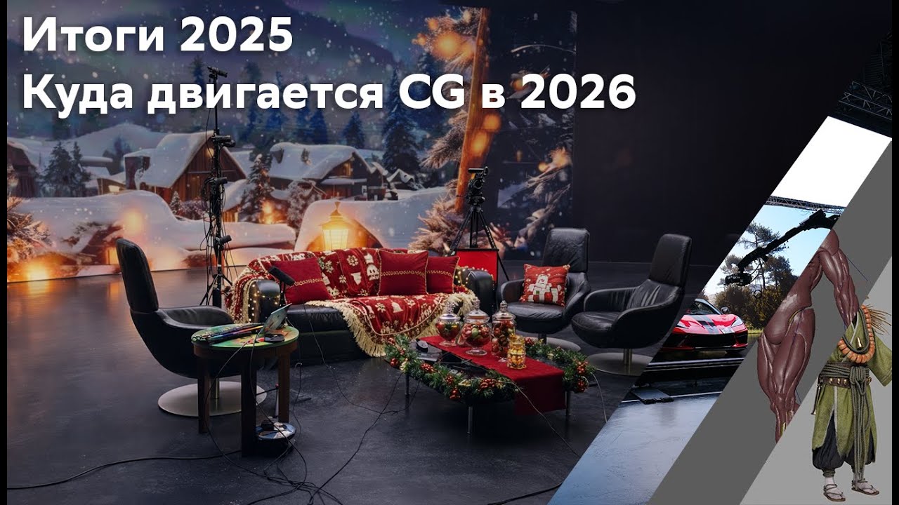 Куда двигается CG в 2026 и итоги 2025 года! Проекты/Специалисты/Навыки