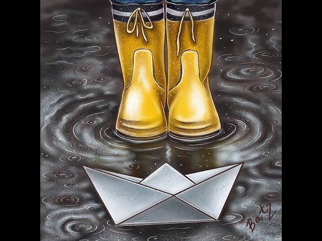Осенний дождь анимация в Procreate | Rainy Weather 👣 Procreate Drawing