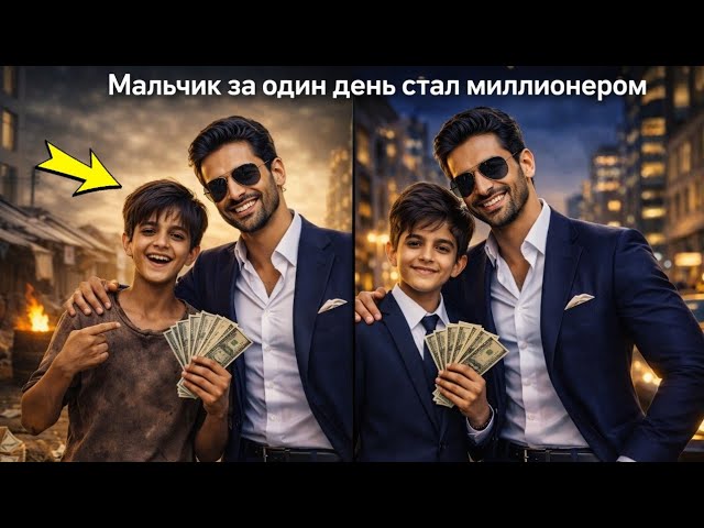 Мальчик с улицы, ставший миллиардером за один день,,,Кино Истории Души