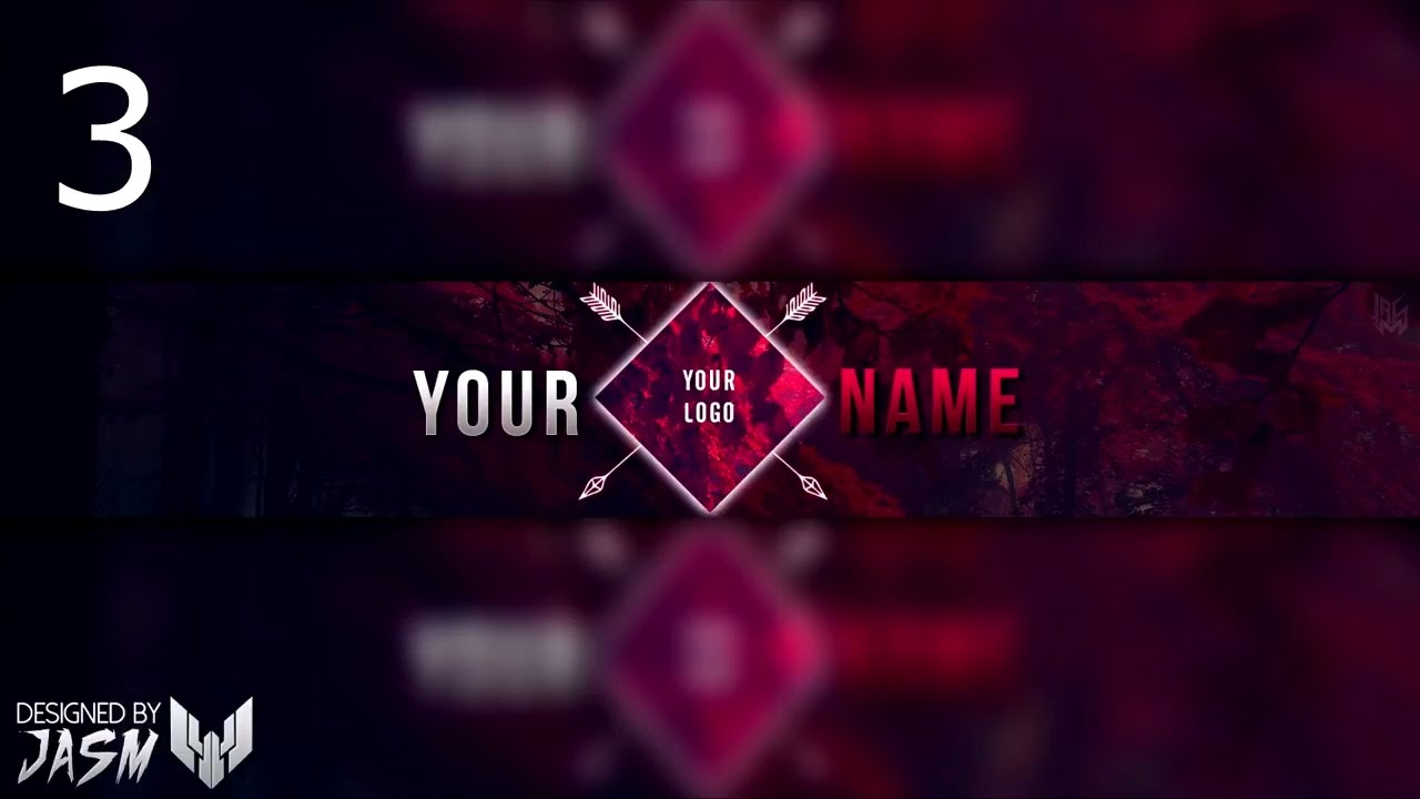 Бесплатные шапки для канала Ютуб/FREE YOUTUBE BANER TEMPLANTE #61