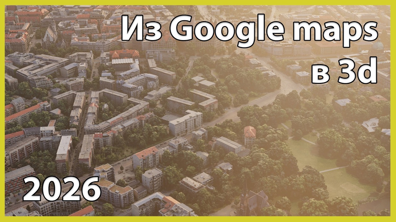 3D модели из Google Карт в 2026: обход лимита 500x500 метров в 3ds max  Blender  Blosm