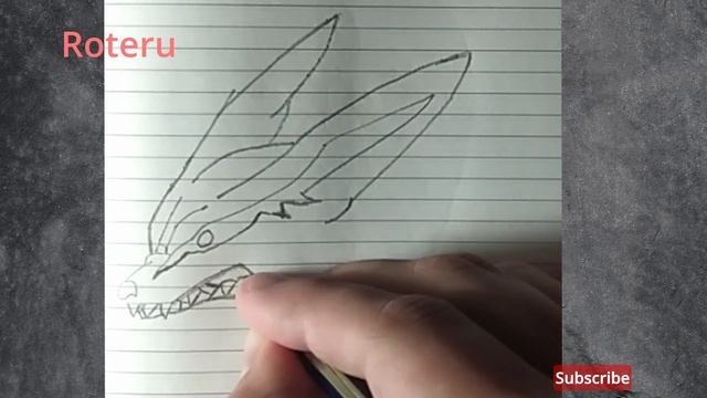 How Easy To Draw Kurama Как легко нарисовать Девятихвостого Кураму