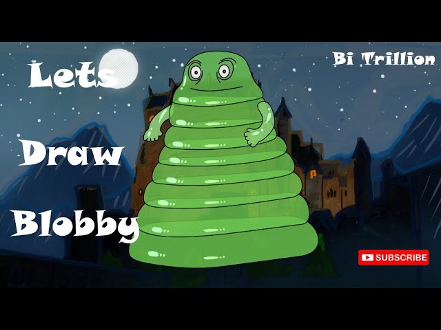 How To Draw Blobby From Hotel Transylvania ~ Easy Drawing By Bi Trillion