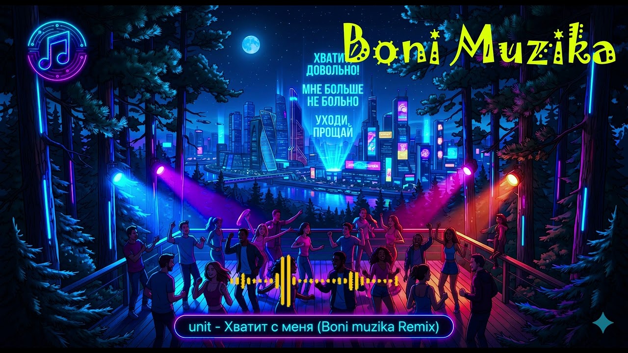 Boni Muzika — Хватит с меня (AI Synth-Pop Remix) | Cyberpunk Party 2026