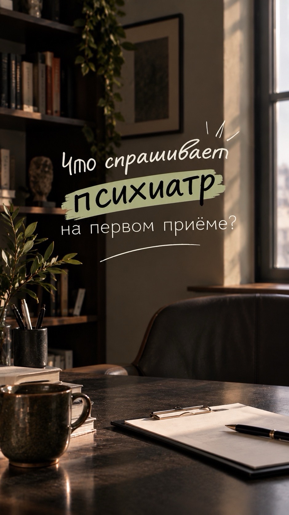 Что спрашивает психиатр на первом приеме? Это страшно?