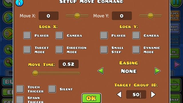 Как пользоваться триггерами move в geometry dash