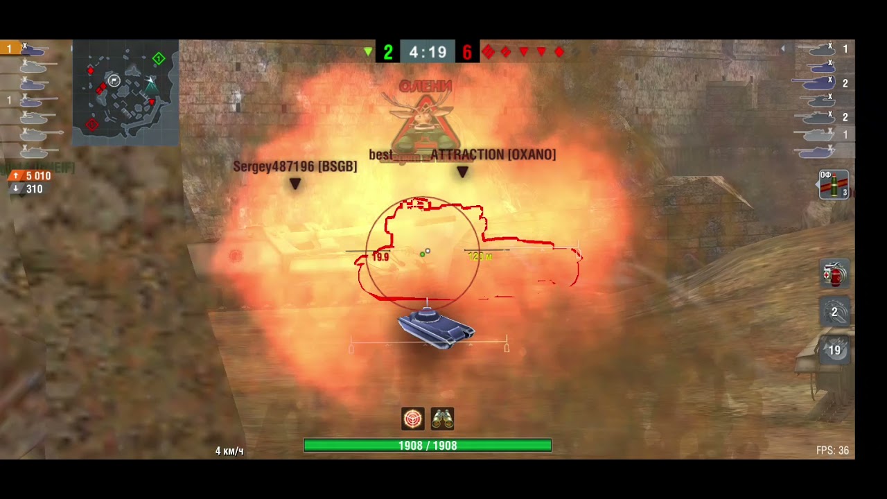Топ озвучка из (ББ) WoT.Blitz + Звуки выстрела и лампа засвета! 💯💥