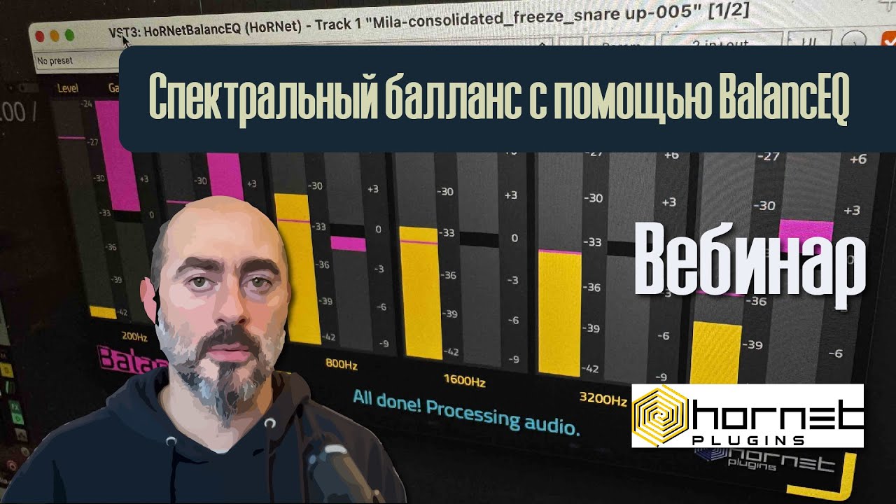 Вебинар. Спектральный баланс с помощью BalancEQ | HoRNet