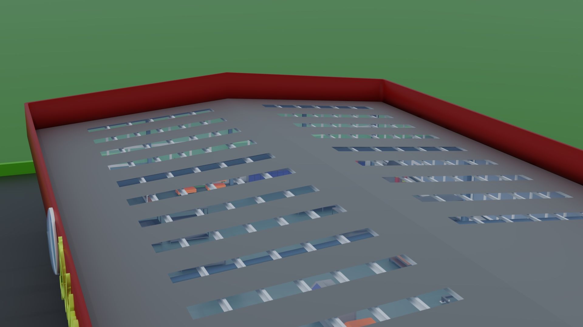 Установка крыши Мини-завода в 3D-конструкторе Dubina