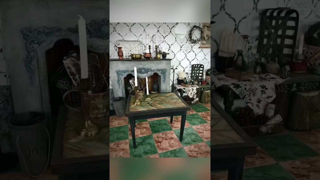Стильный декор деревянного столика
