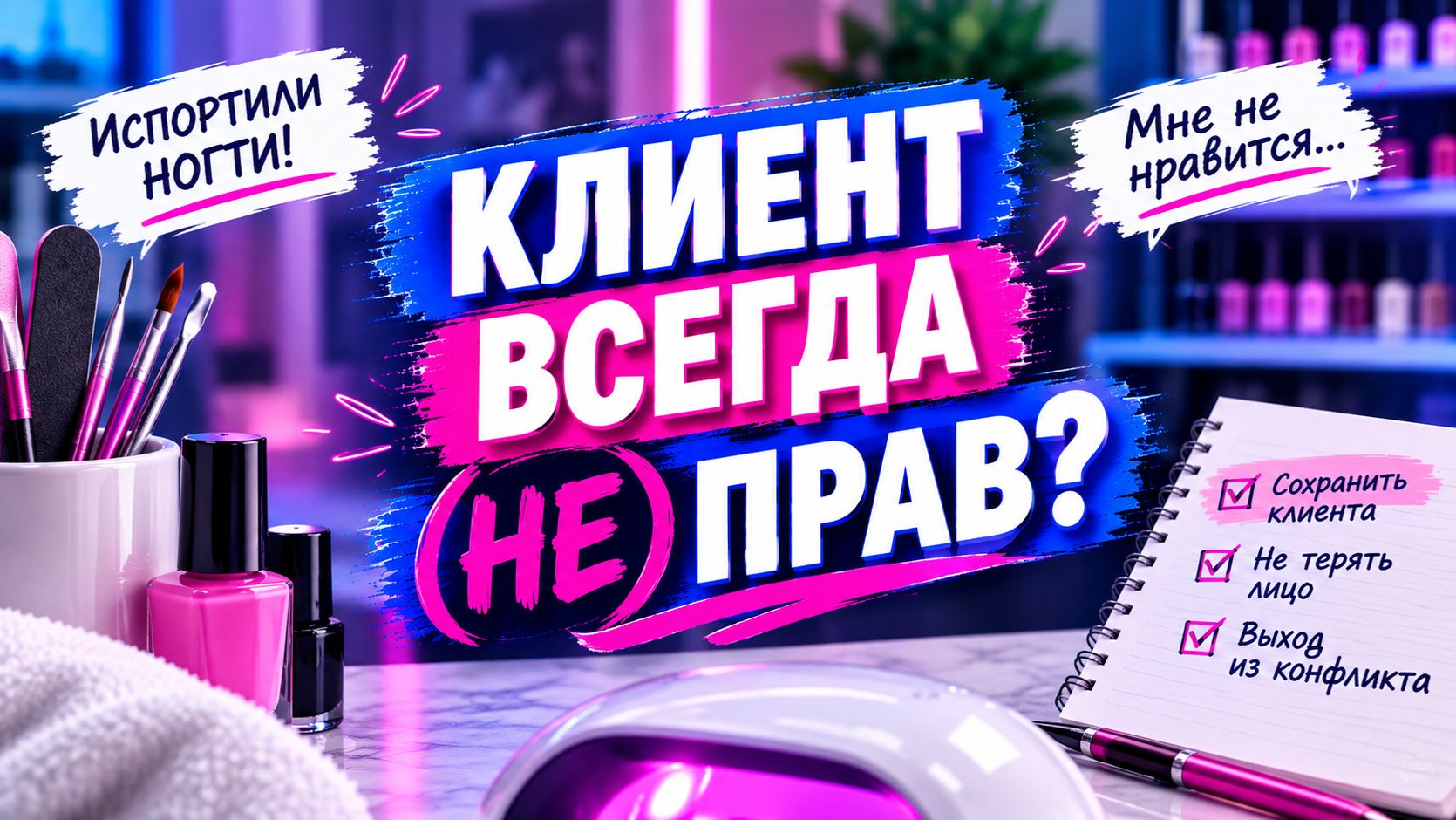 СТРАХИ МАСТЕРА МАНИКЮРА! Разбор конфликтных ситуаций