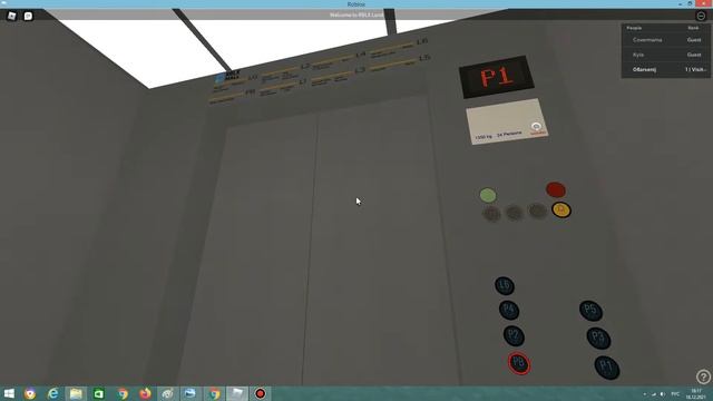лифт в верхний паркинг в карте The Rblx Land:mall & Office Tower (revival)