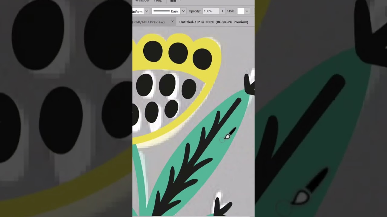 Создание векторного паттерна в Adobe Illustrator #adobeillustrator #vector #patterndesign