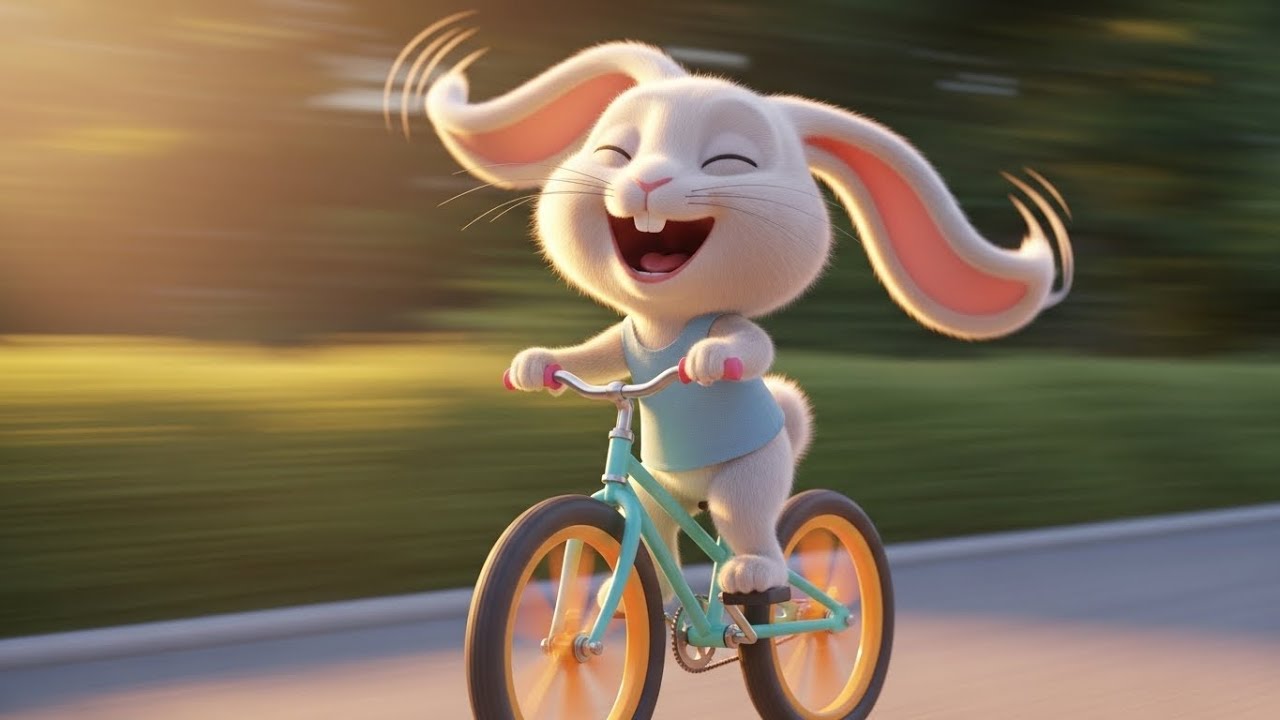 Велосипед Банни издает звук «Звонок-Звонок» 🐰🚲🔔 | Мультфильм для детей и весёлые приключения