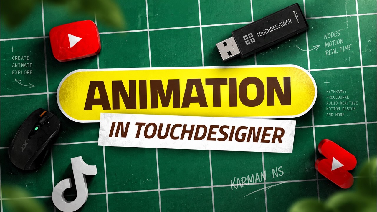 Animating In TouchDesigner Like After Effects | Keyframes + Animation COMP