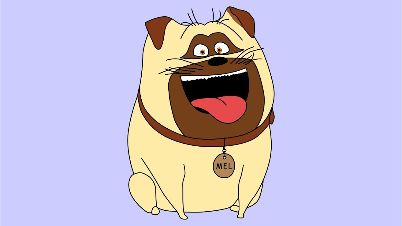 How To Draw Mel Secret Life Of Pets Movie Characters Step By Step