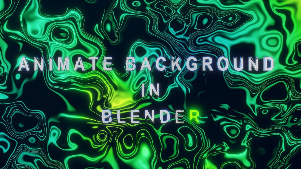 Abstract Animate Background In Blender. Procedural Texture