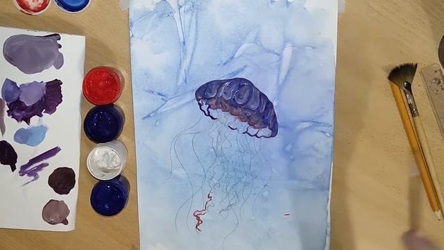 Drawing Jellyfish/Рисунок Медуза