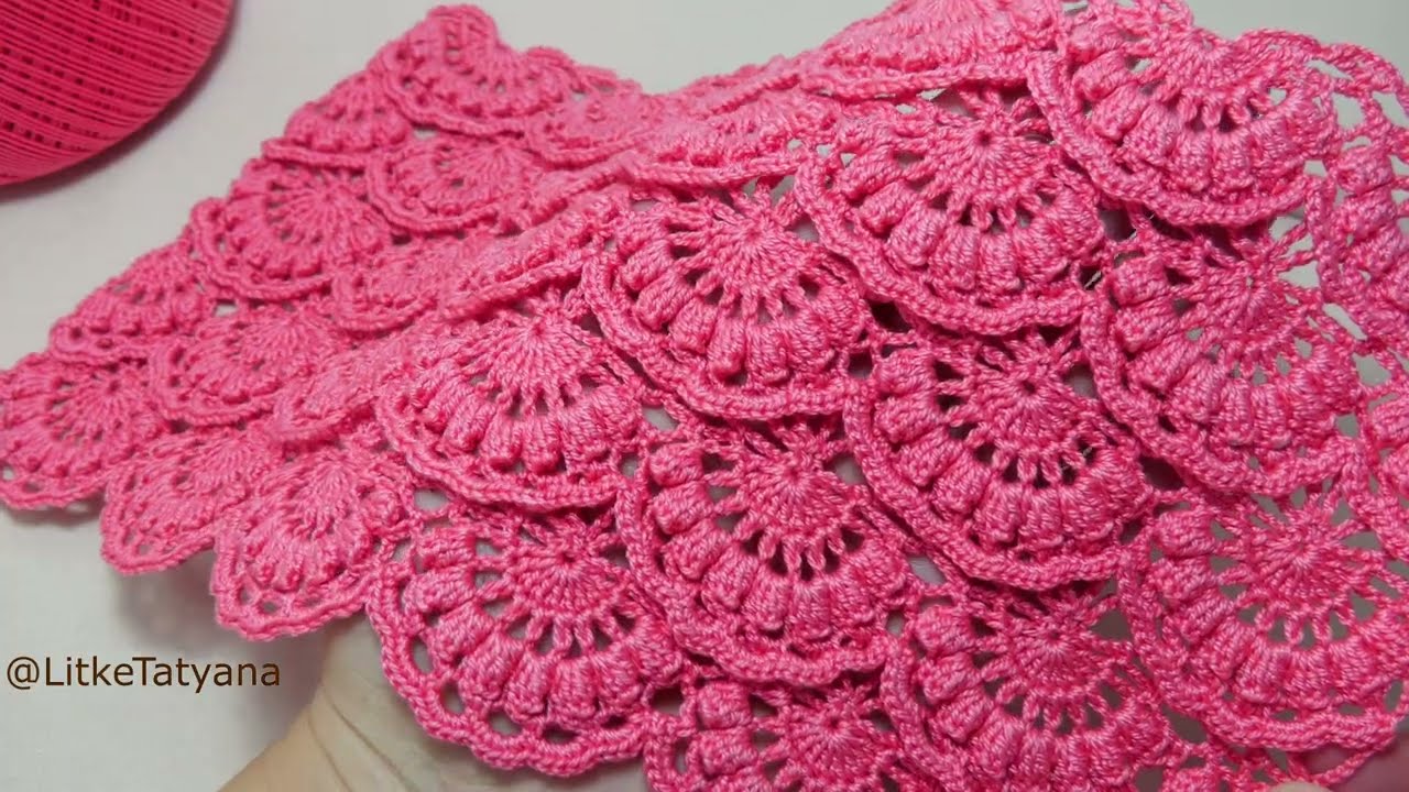 Невероятный ажур! УЗОР без отрыва нити вязание крючком💗 Beautiful And Striking Crochet Pattern 💗