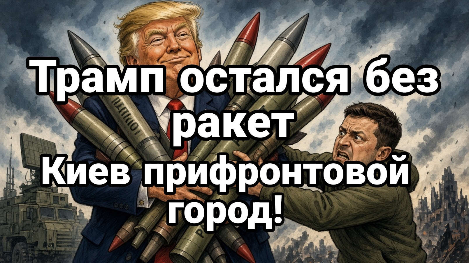 ТРАМП ОСТАЛСЯ БЕЗ РАКЕТ КИЕВ ПРИФРОНТОВОЙ ГОРОД