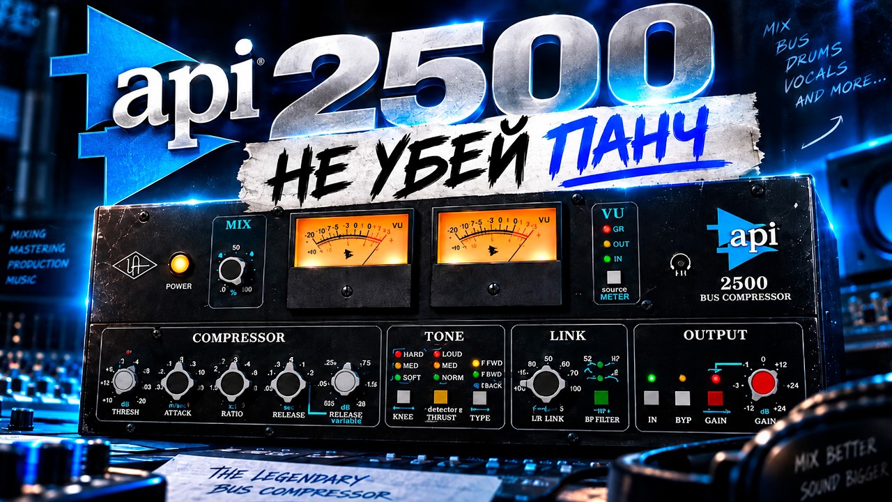 API 2500: как СКЛЕИТЬ микс и СОХРАНИТЬ панч | Полный разбор компрессора!