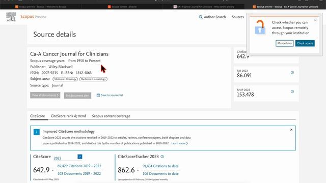Scopus: Как проверить индексацию журнала?