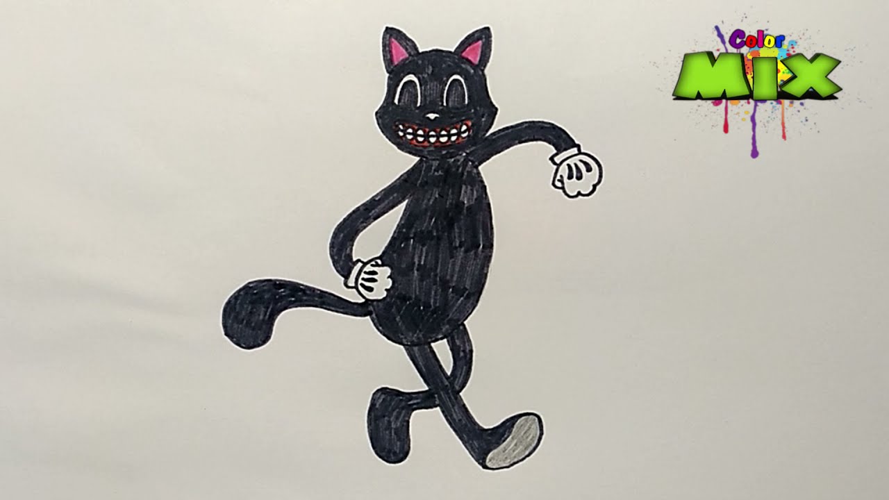 Как нарисовать картун кэта | Cartoon Cat | SCP | HOW TO DRAW CARTOON CAT